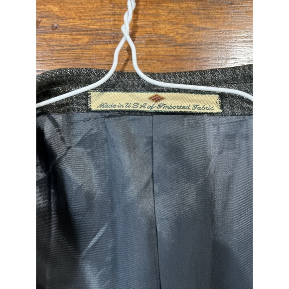 Joseph Aboud Men’s Wool Grey Blazer 41R Single Breasted 2 Button - Picture 5 of 8